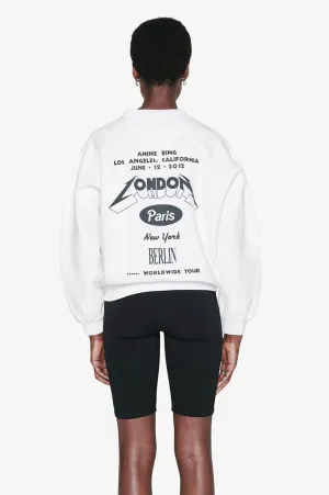 Anine Bing - Ramona Sweatshirt Tour in White
