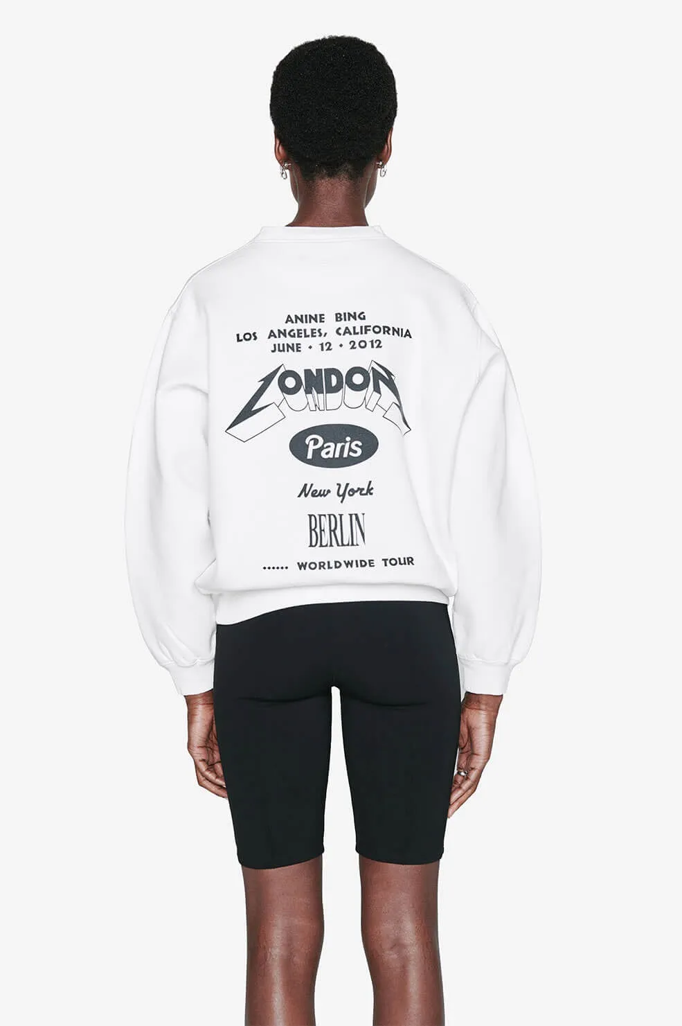 Anine Bing - Ramona Sweatshirt Tour in White