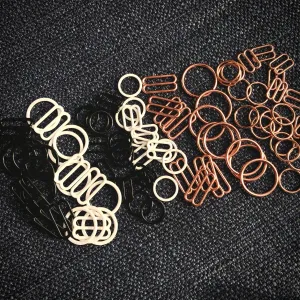 Basic 1/2" Rings and Slides (White, Black, Gunmetal, Rose Gold, Silver)
