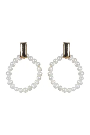 Capella Drop Earring - Pearl Round