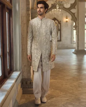 Chapelle Greige Sherwani Set