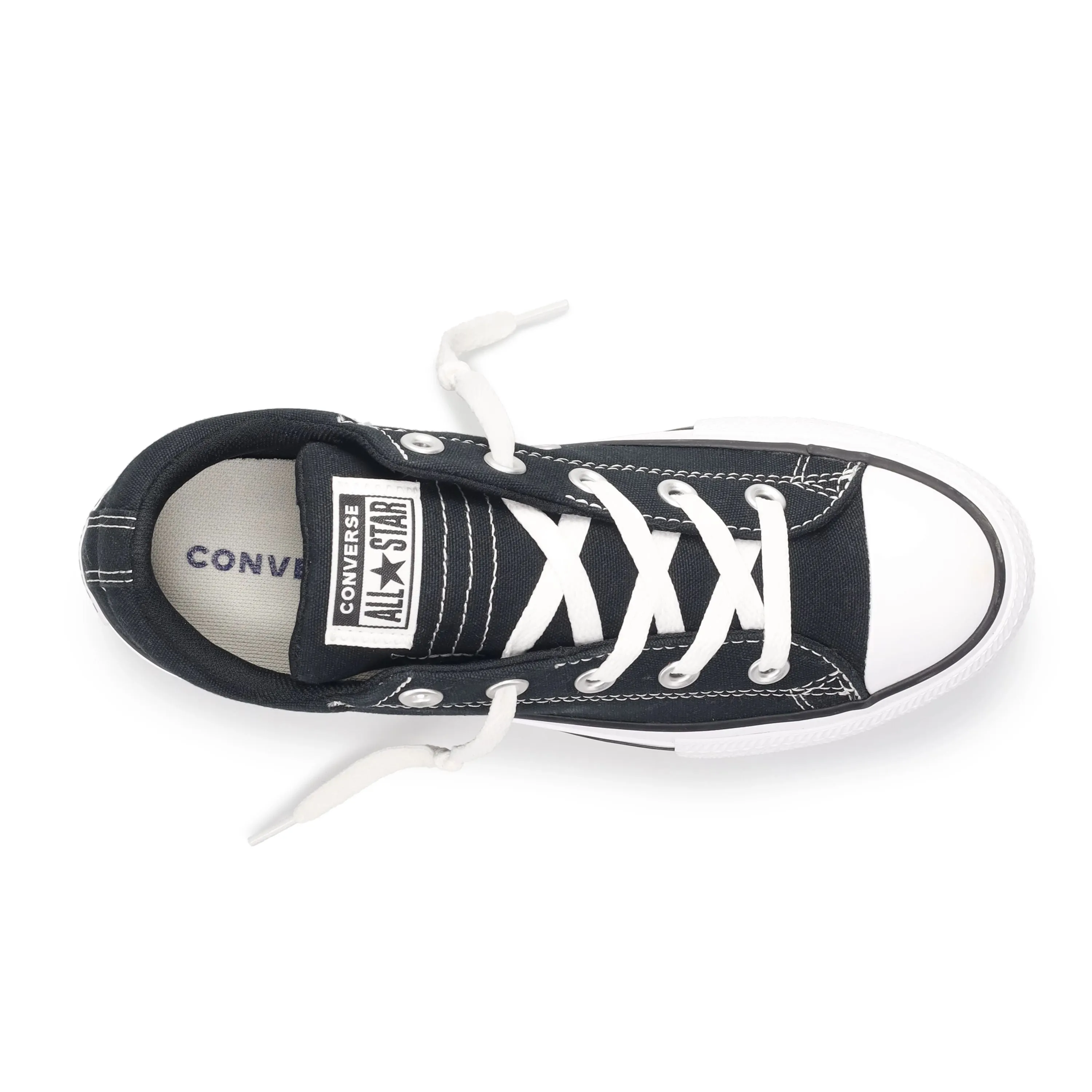 Converse Chuck Taylor All Star Street Big Kid Converse Children's Slip-on Sneakers for Boys, White