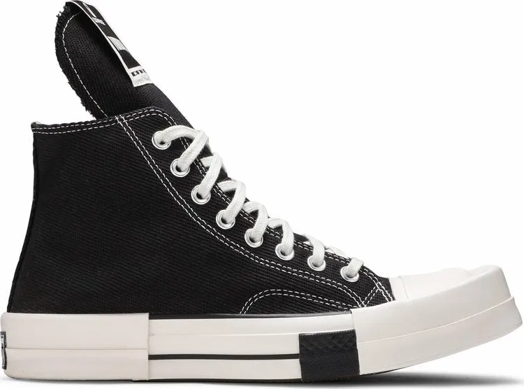 Converse Rick Owens x TURBODRK Chuck 70 High Black sneakers, black