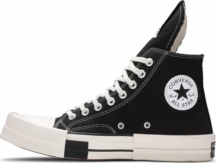 Converse Rick Owens x TURBODRK Chuck 70 High Black sneakers, black