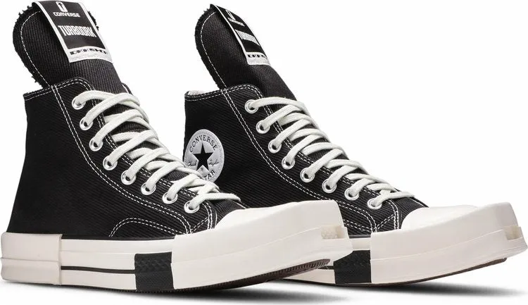 Converse Rick Owens x TURBODRK Chuck 70 High Black sneakers, black