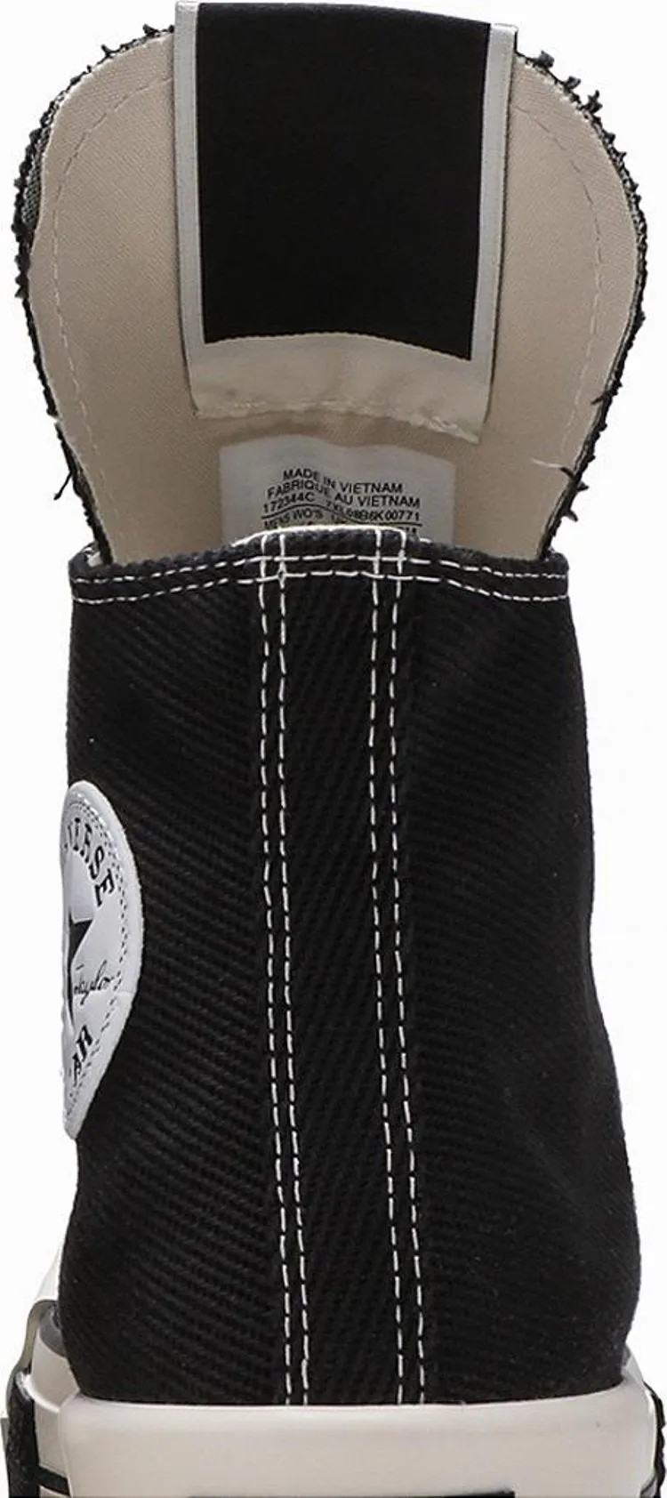 Converse Rick Owens x TURBODRK Chuck 70 High Black sneakers, black