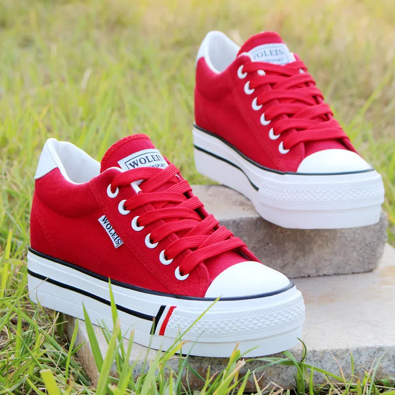Dawn  Plateau Canvas-Schuhe fr Damen