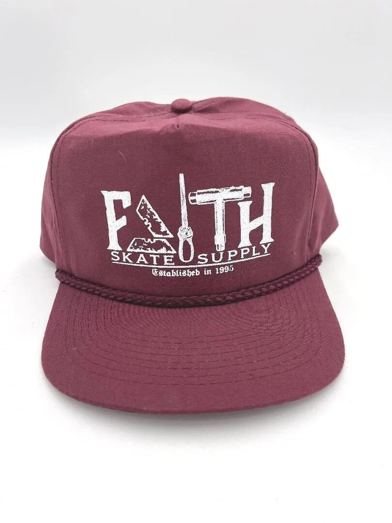 Faith "Tools of the Trade" Poly Cotton Maroon Cap