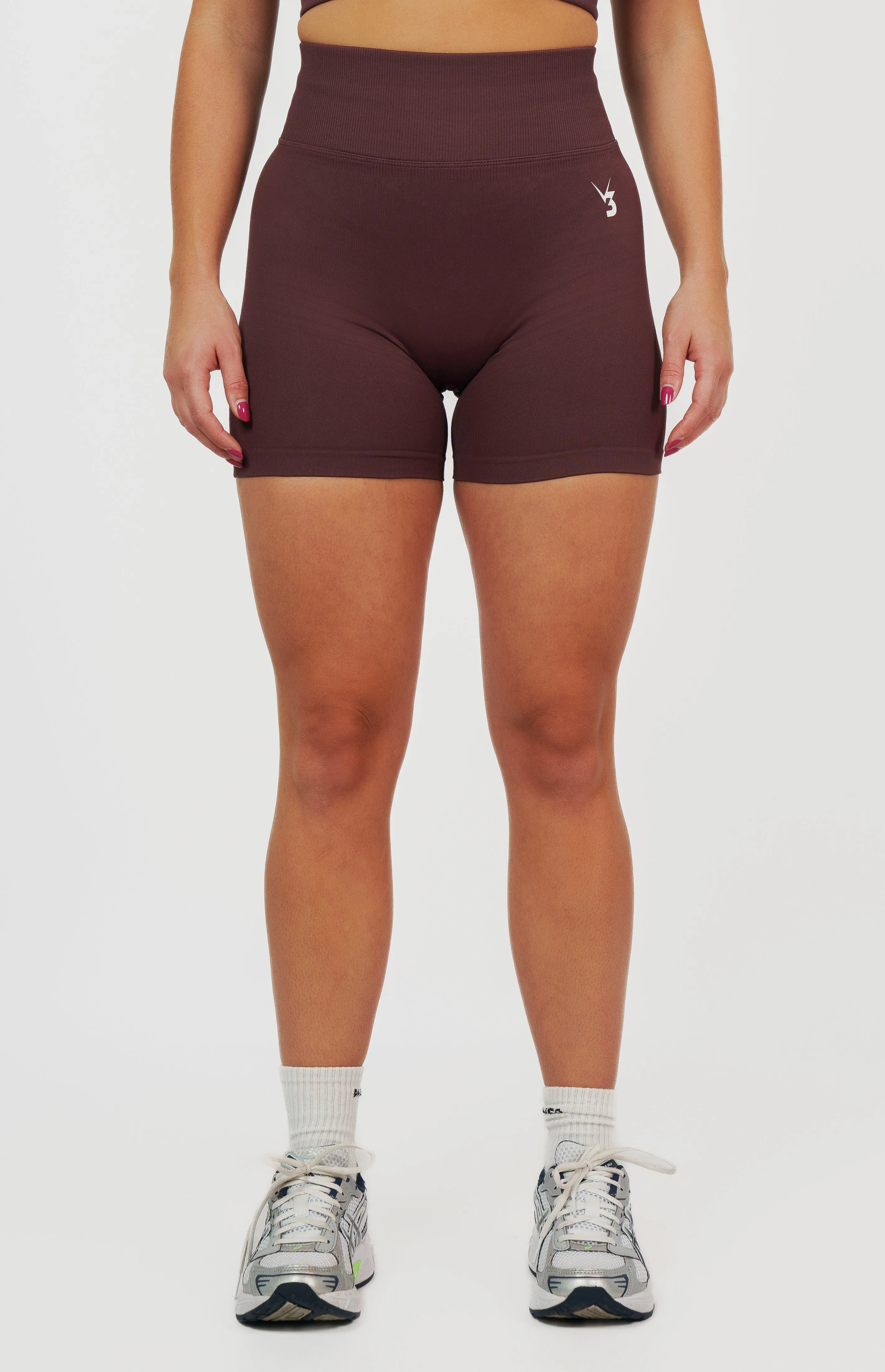 Form Seamless Scrunch Sports Bra, Leggings & Shorts Set - Plum Purple