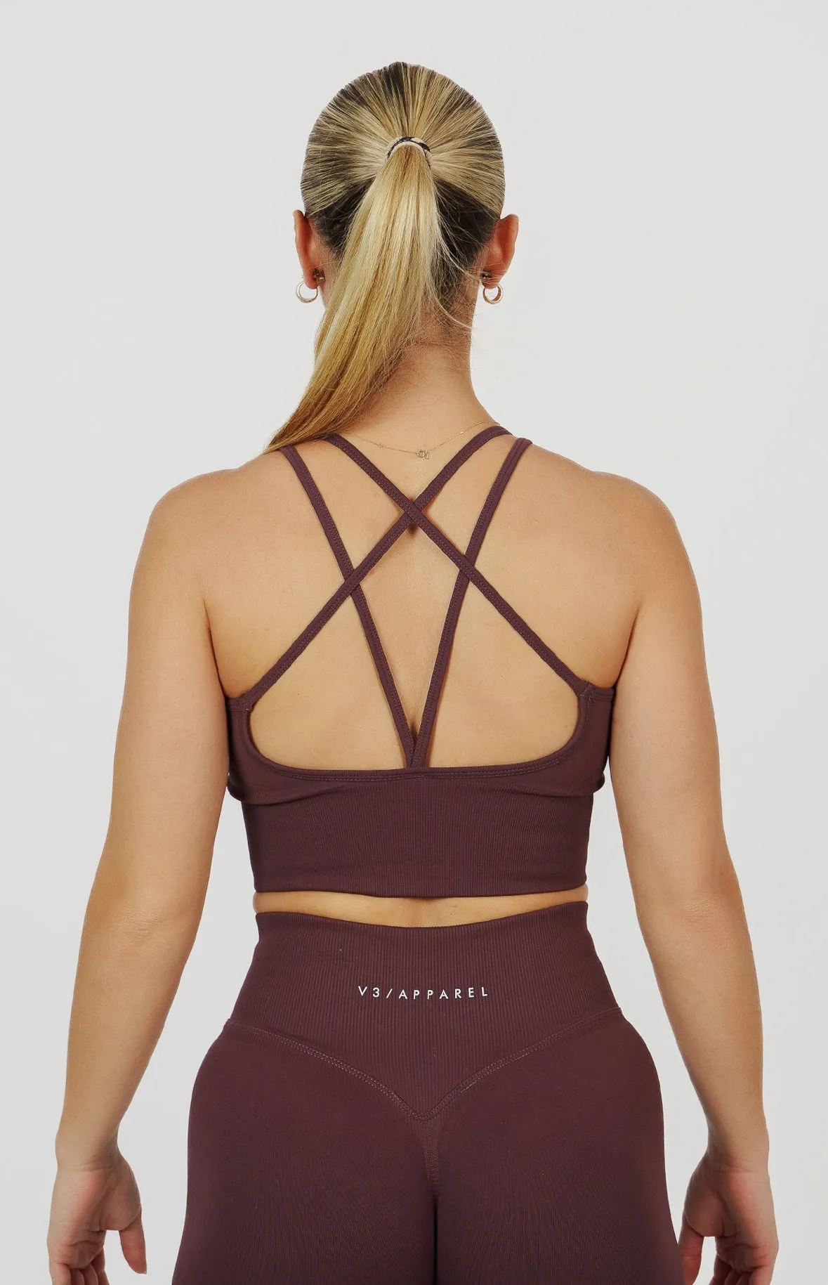 Form Seamless Scrunch Sports Bra, Leggings & Shorts Set - Plum Purple