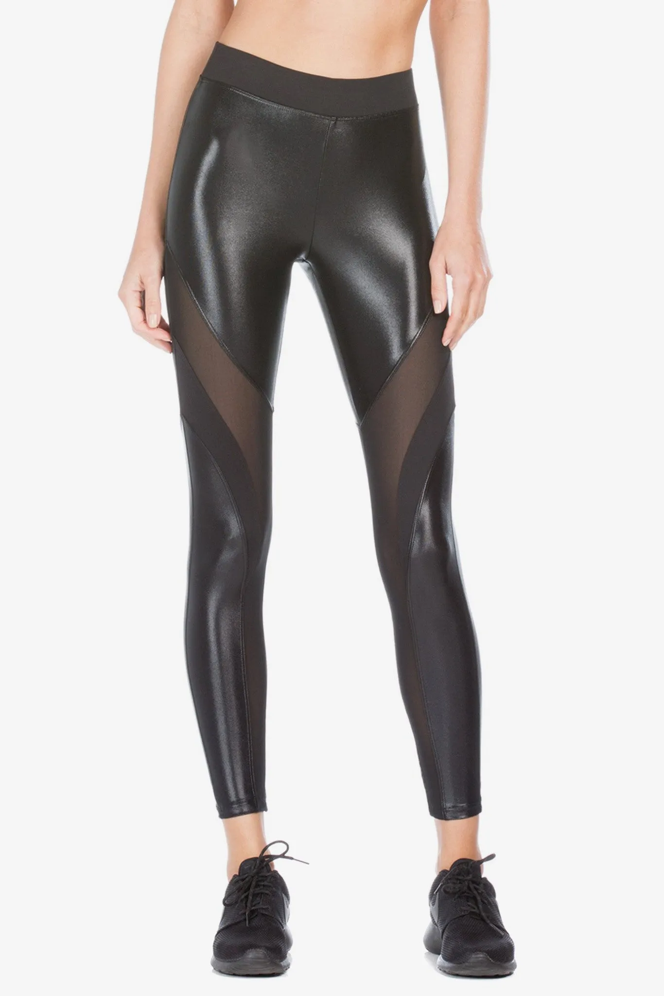 Frame High Rise Legging - Black/Black
