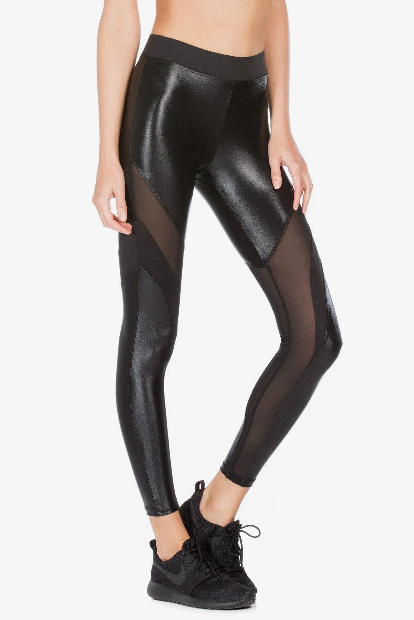 Frame High Rise Legging - Black/Black