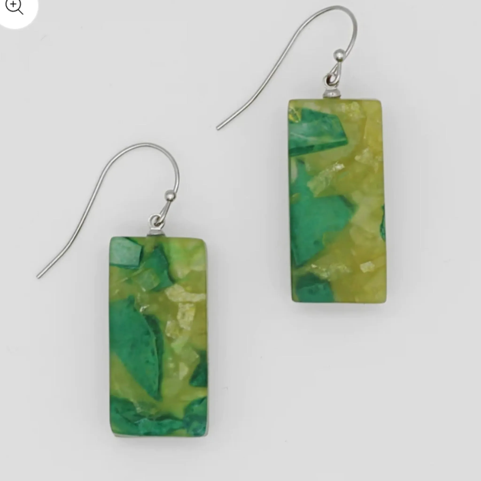 Green Vega Earrings by Sylca