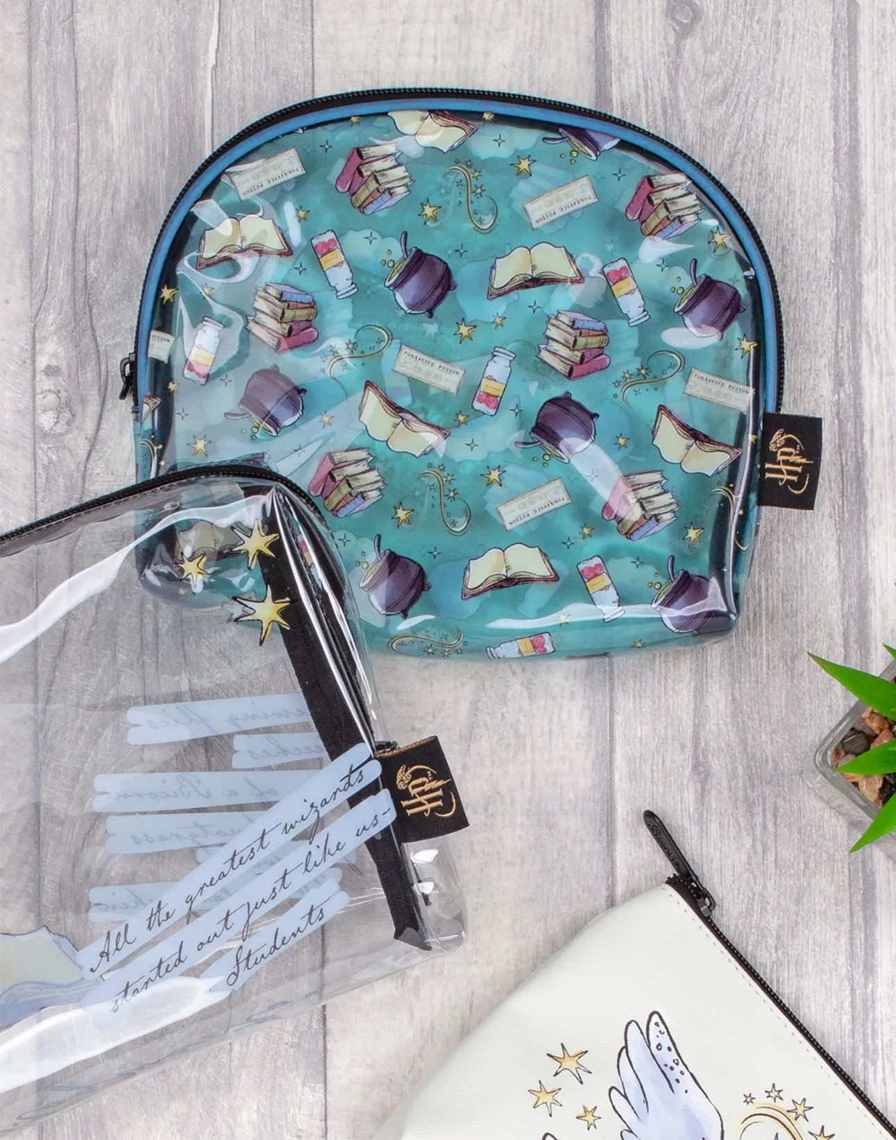Harry Potter 3 Pack Cosmetic, Make-up, Toiletry Bags