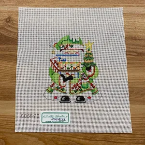 High Heels Squatty Santa Canvas