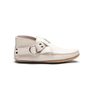 KKB Original Ring Boot - Winter White Full Grain Leather Lined