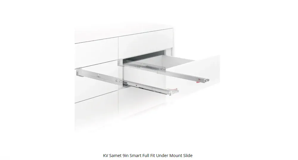 Knape & Vogt KVSUMB 9" Smart Slide Full Fit Power Soft Close Undermount Slide KVSUMB 9