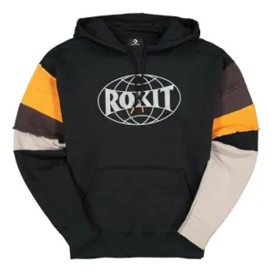Men's Converse x Rokit Pullover Crossover Splicing Sweatshirt Black