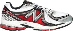New Balance 860 'White Red' sneakers, white