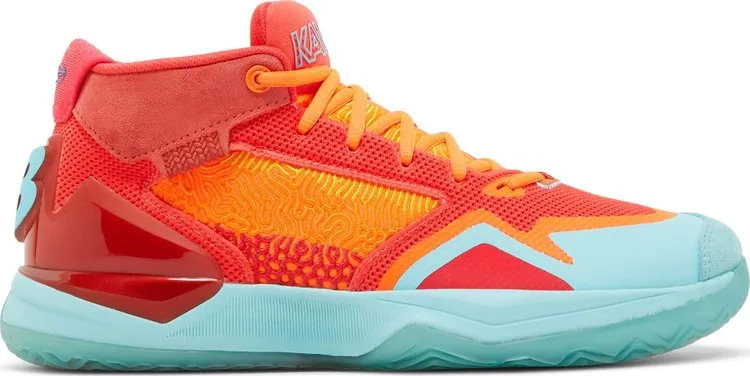 New Balance Kawhi sneakers, orange/blue