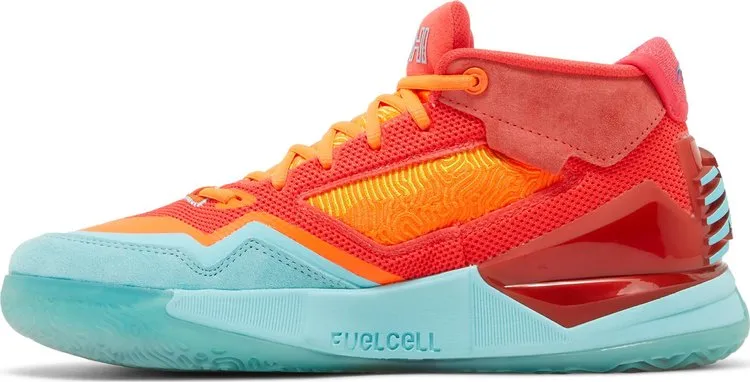 New Balance Kawhi sneakers, orange/blue