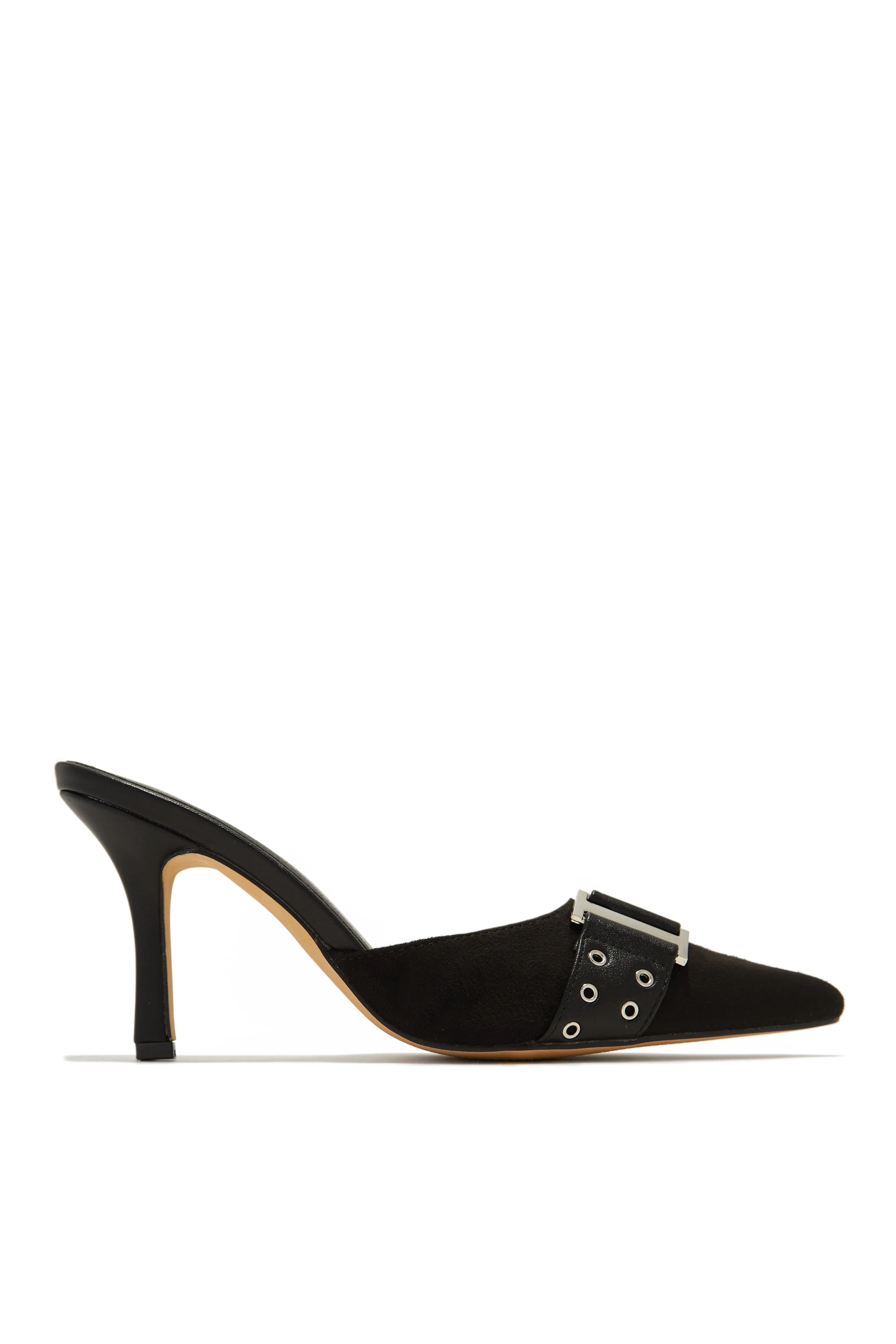 Paulette High Heel Pumps Mules - Black