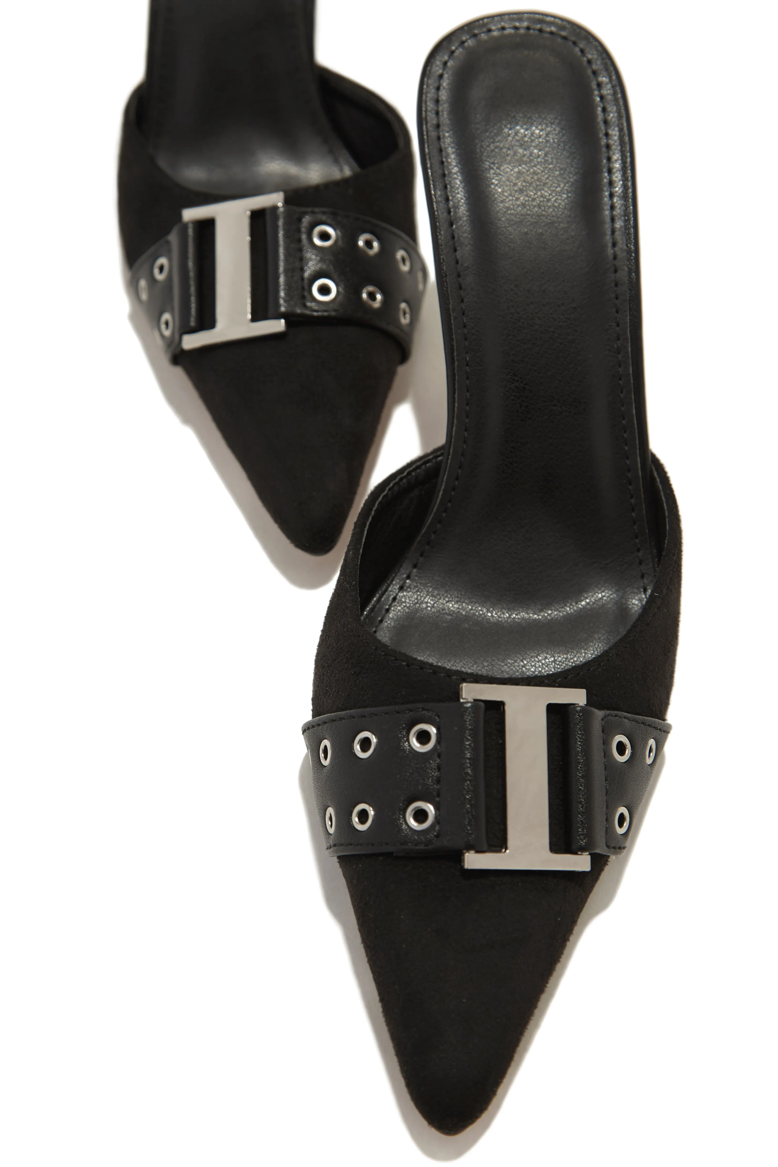 Paulette High Heel Pumps Mules - Black