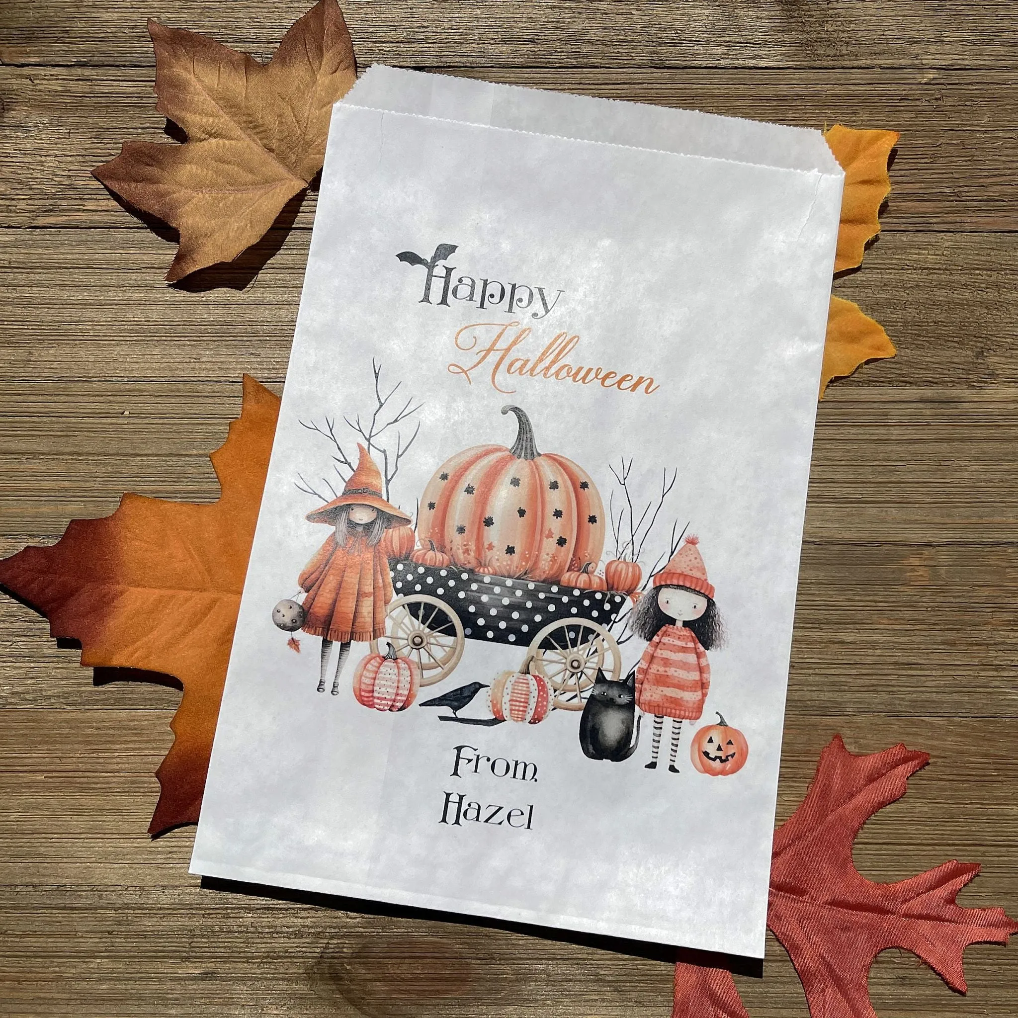 Personalized Halloween Candy Bags