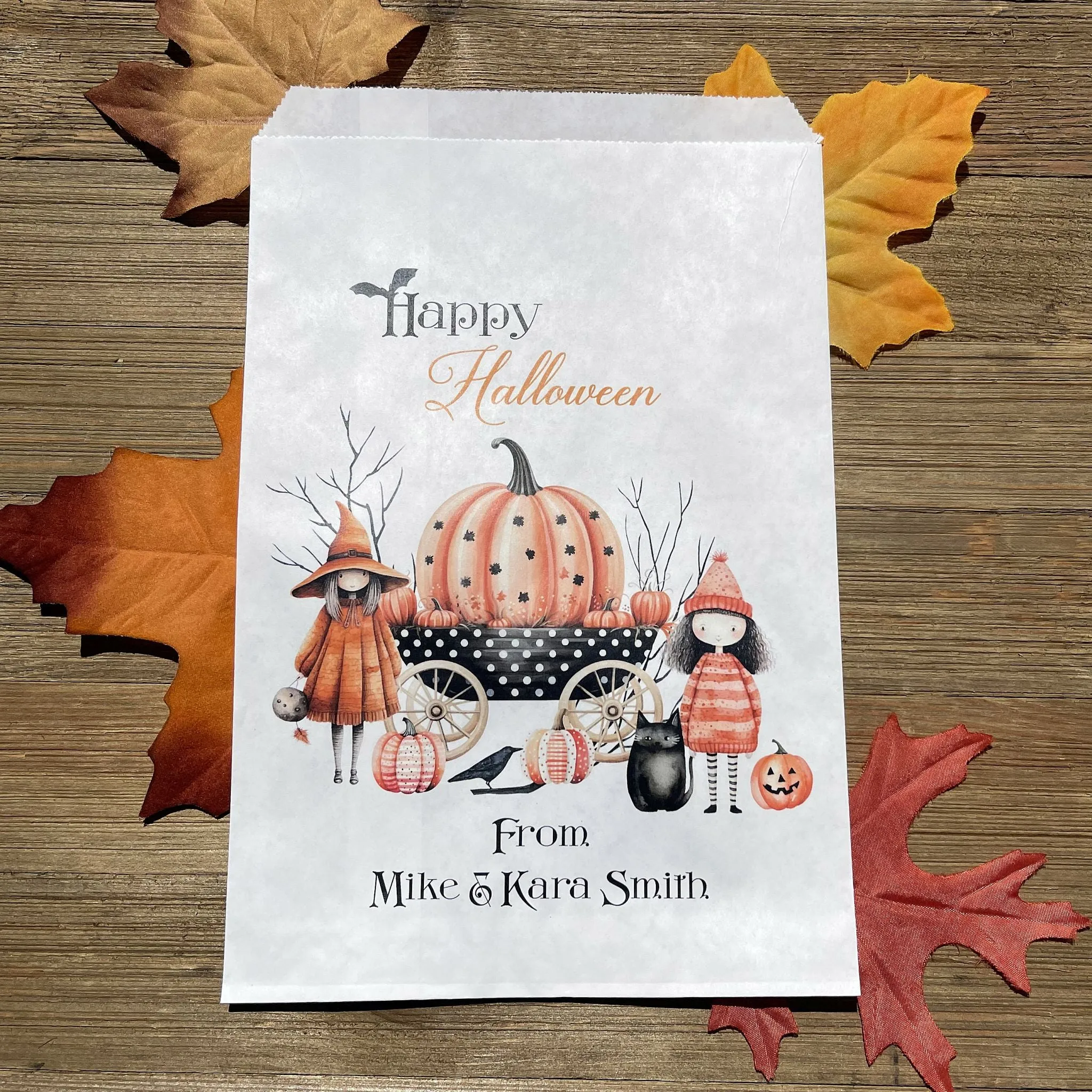 Personalized Halloween Candy Bags