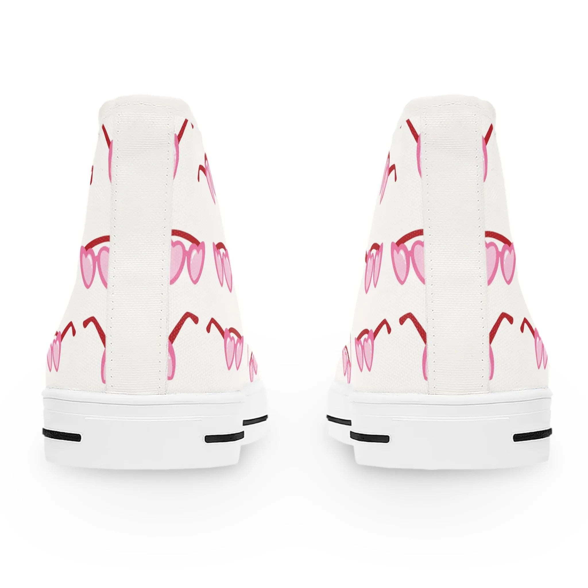 Pink Sunglasses Women's High Top Sneakers