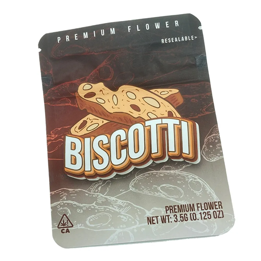 Premium Mylar Bags - Biscotti - 10cm x 12.8cm - Each