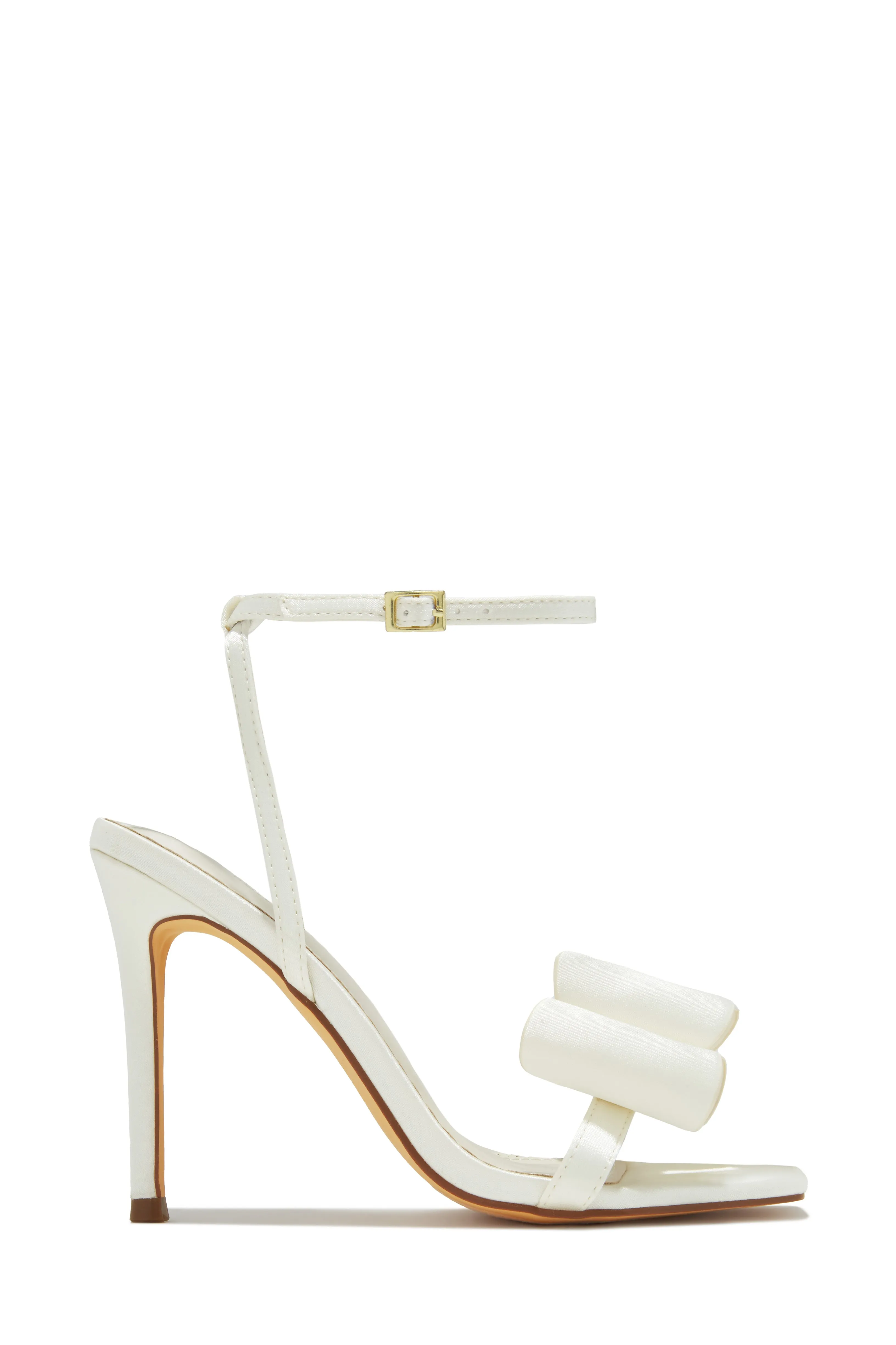 Pretty Nights Bow High Heels - Black