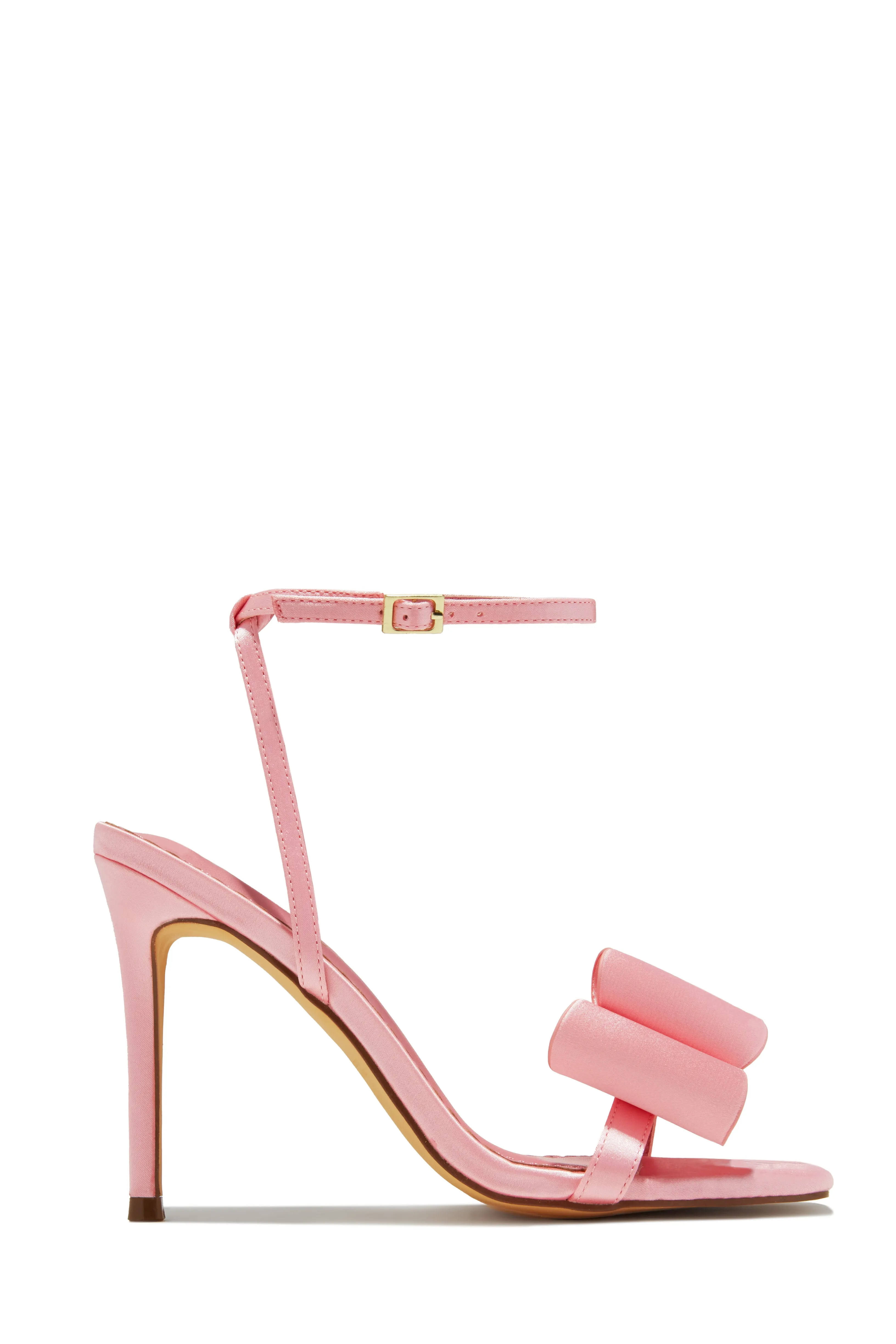 Pretty Nights Bow High Heels - Black