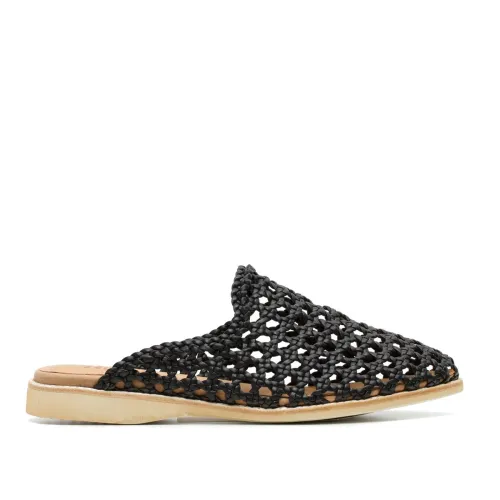 Rollie Madison Mule Open Weave - Black