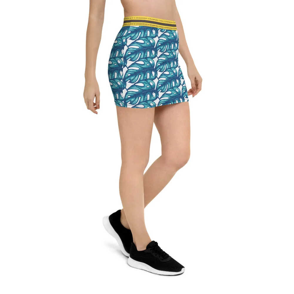 Rotten Banana Clothing Mini Skirt Aqua Blue