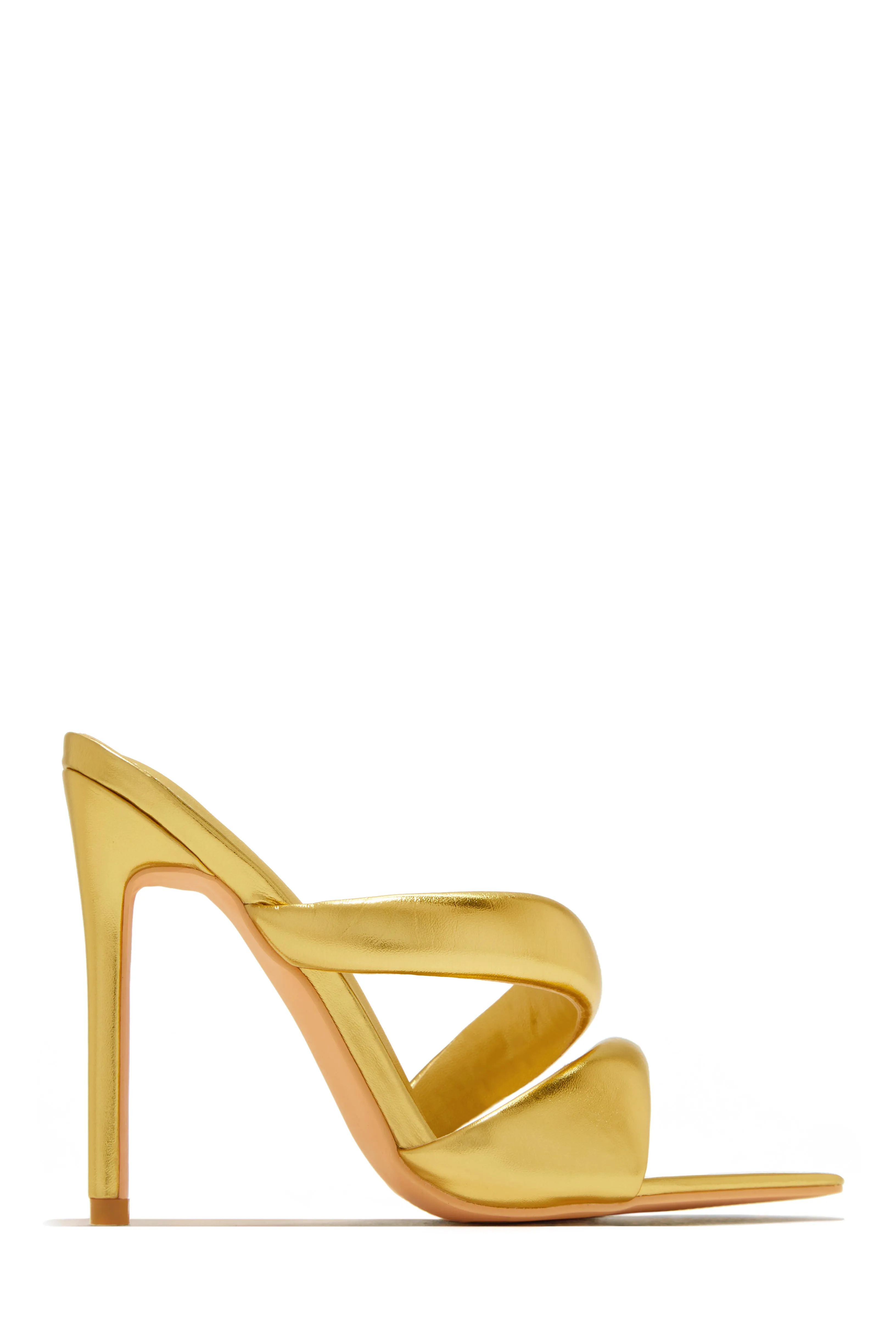 Ryett High Heel Mules - Gold