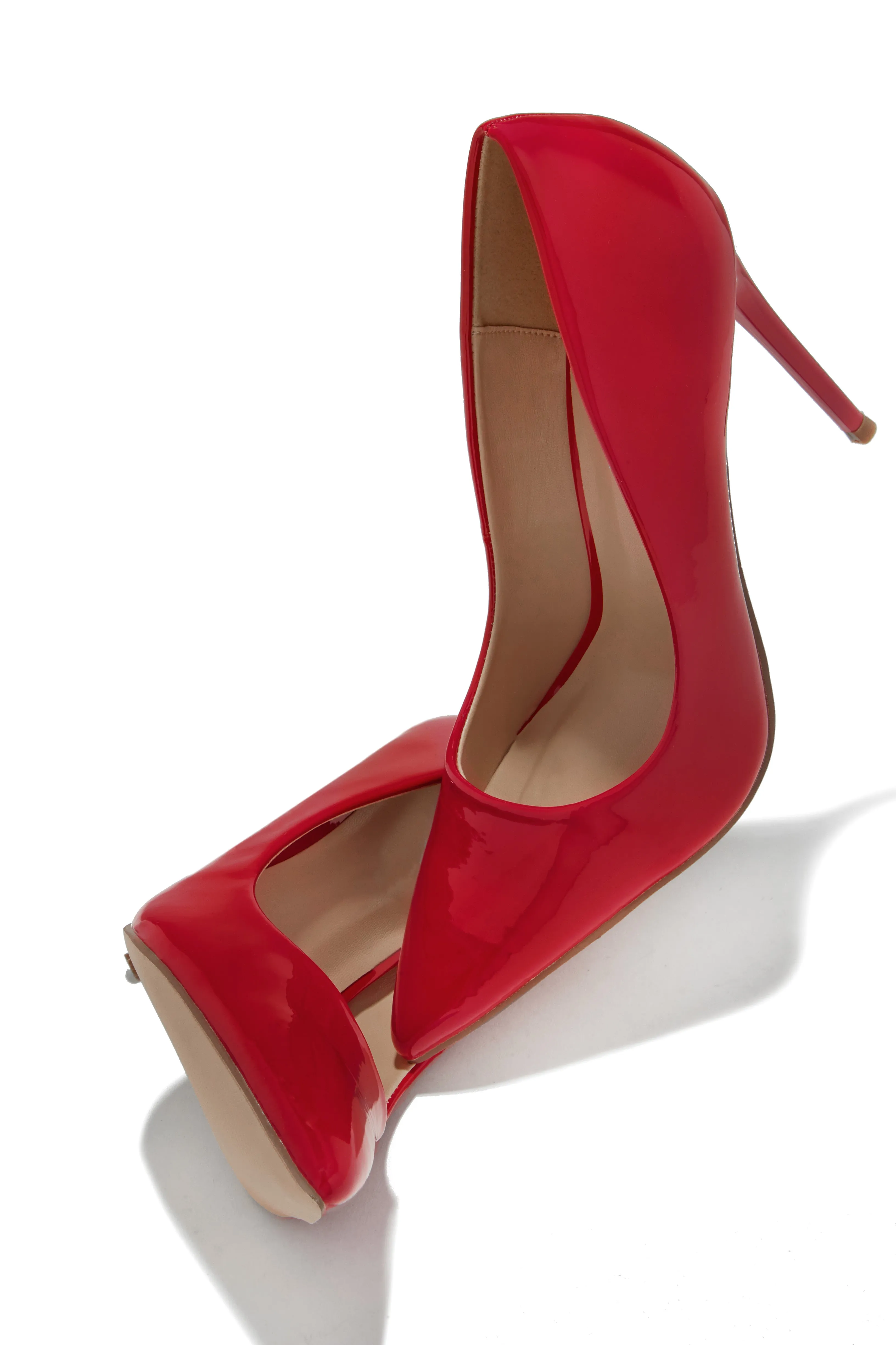 Savanna High Heel Pumps - Red
