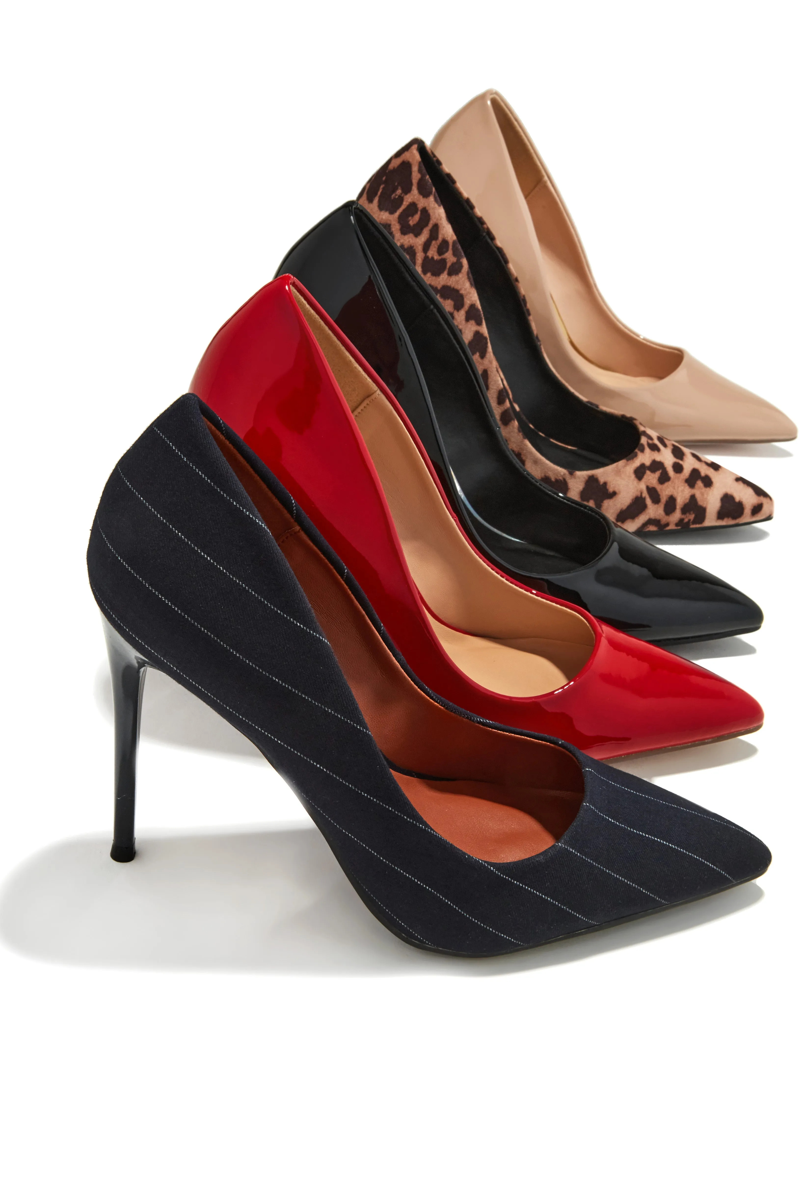 Savanna High Heel Pumps - Red