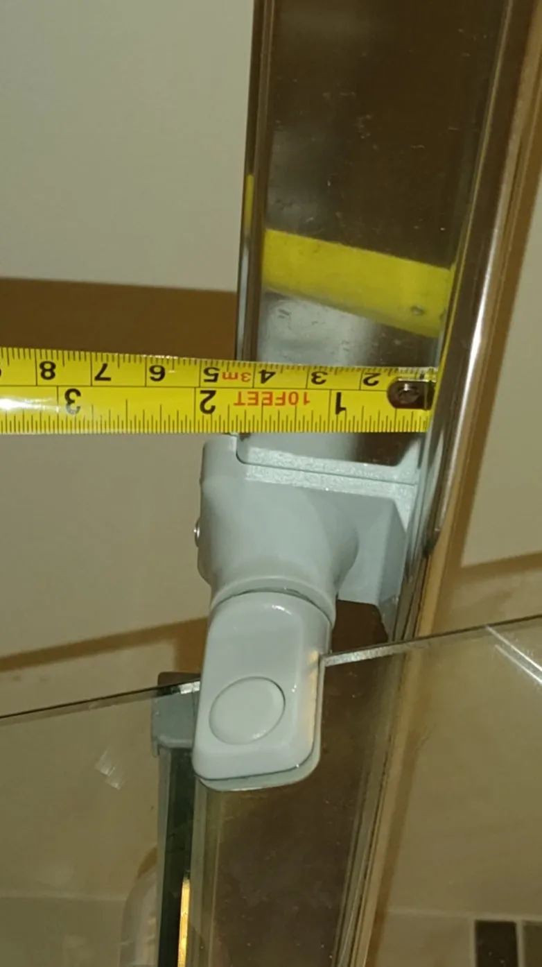Semi Frameless Shower Screen Pivot Block Set