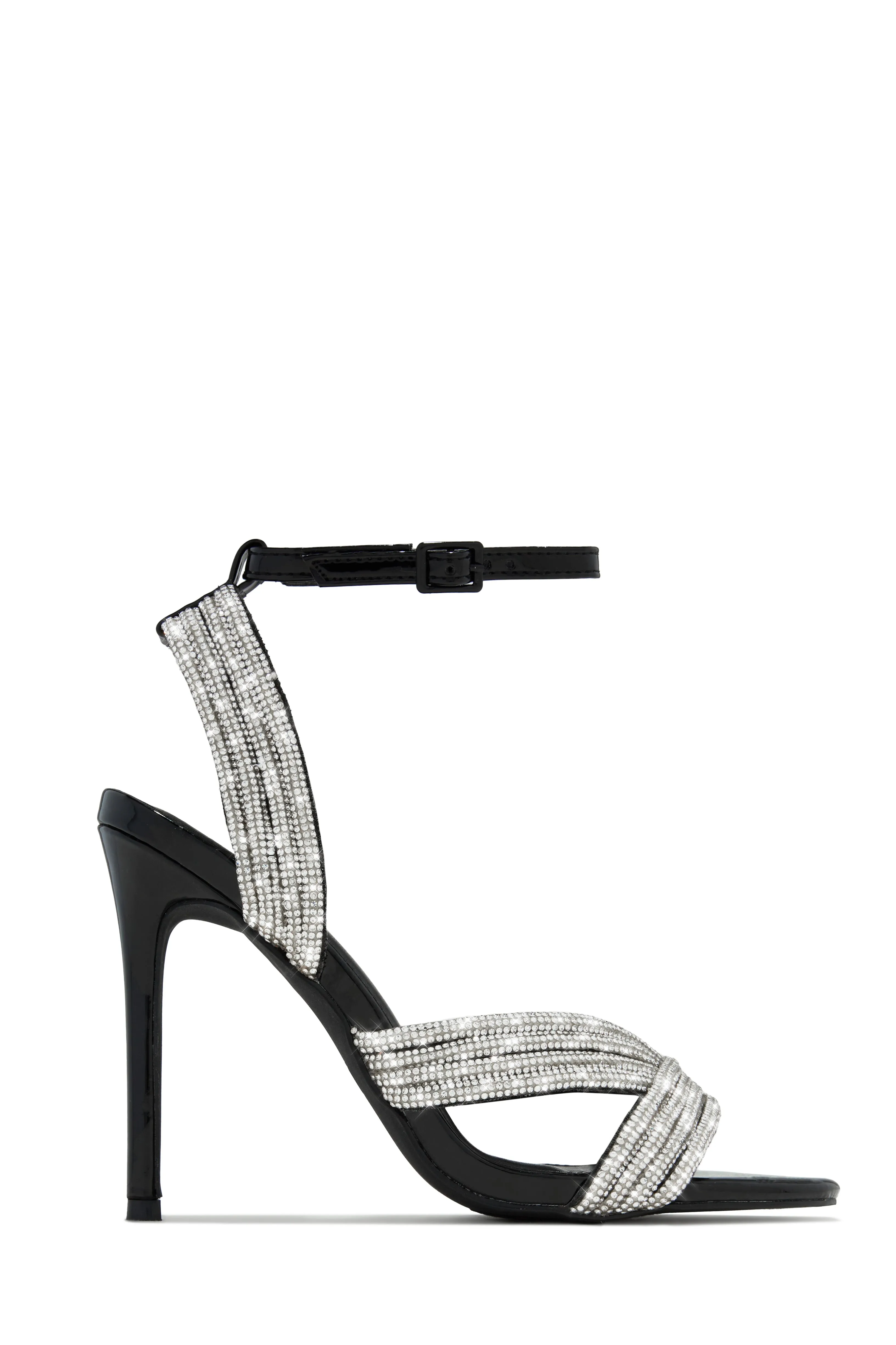 She's Extra Embellished High Heels - Black