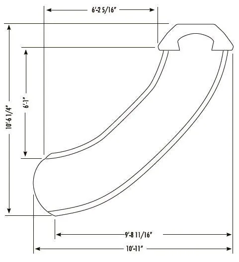 SR Smith BigRide Slide Left Turn Pewter Gray