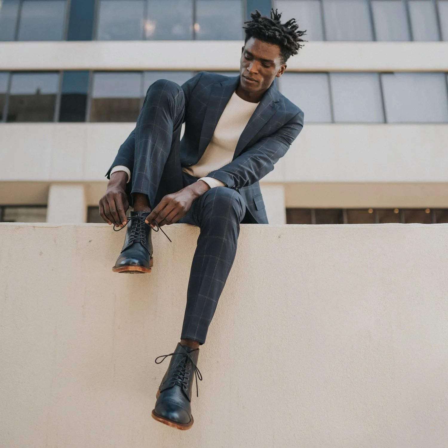 The Rome Boot in Navy (Last Chance, Final Sale)