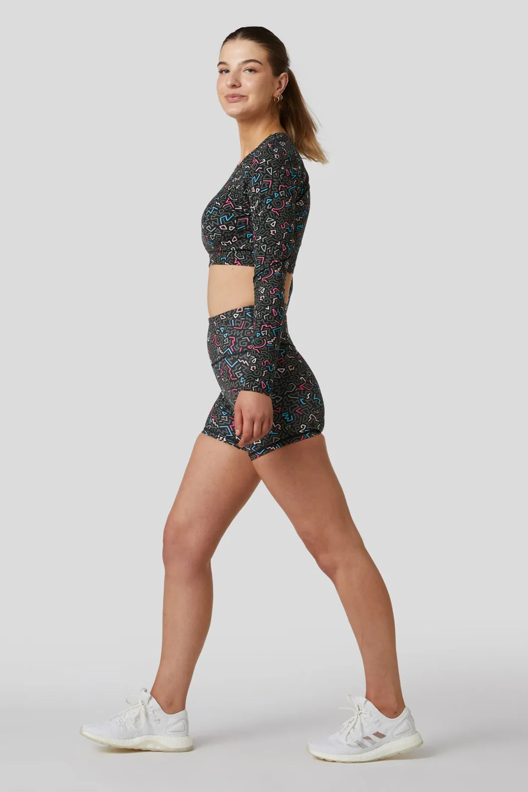 Twisting Printed Bike Short