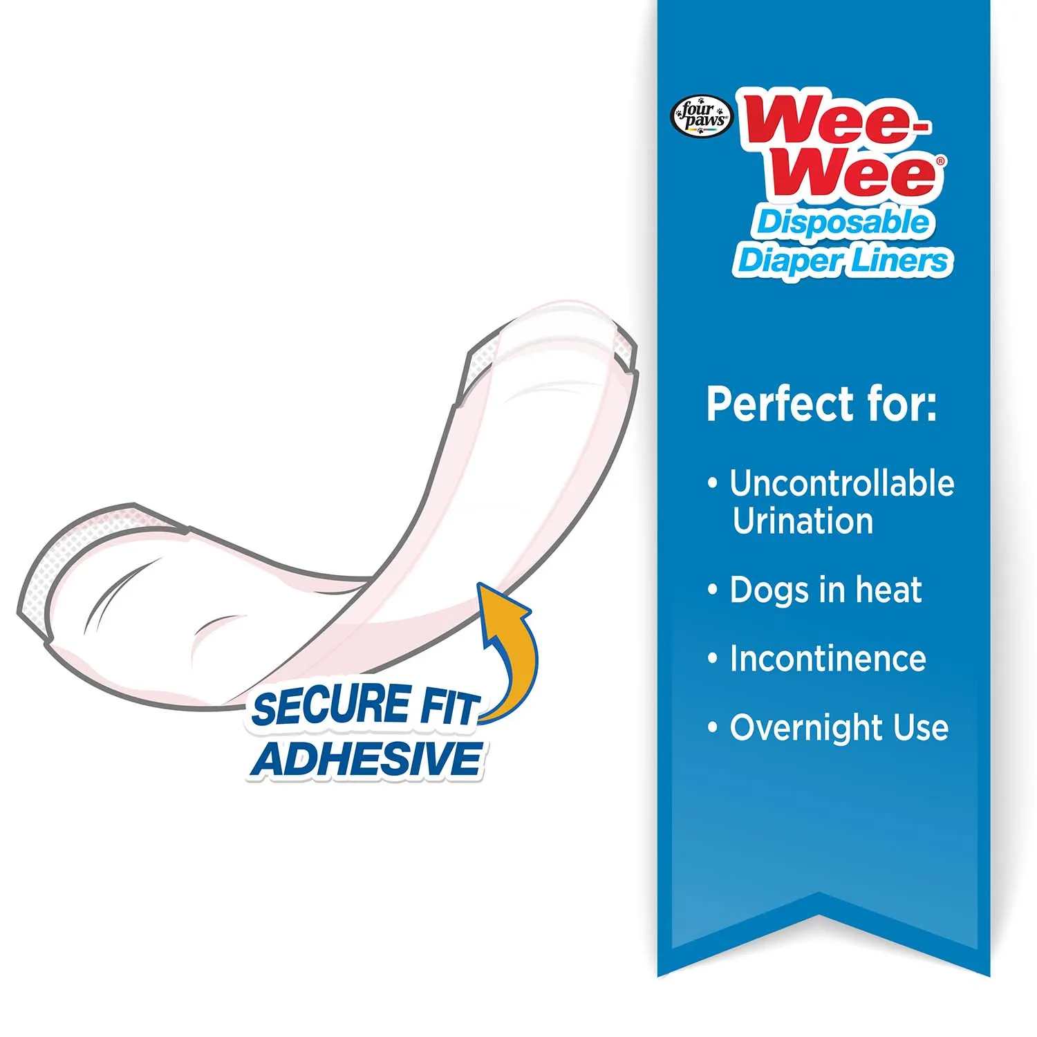 Wee-Wee Super Absorbent Disposable Dog Diaper Liners, 10 ct