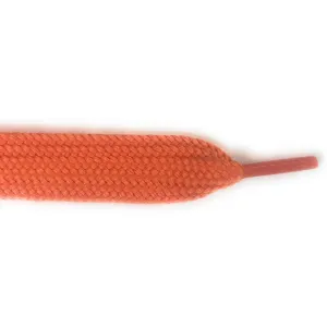 Wholesale Thick Flat 3/4" - Orange (12 Pair Pack) Shoelaces