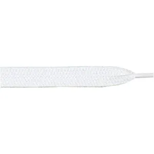 Wholesale Thick Flat 3/4" - White (12 Pair Pack) Shoelaces