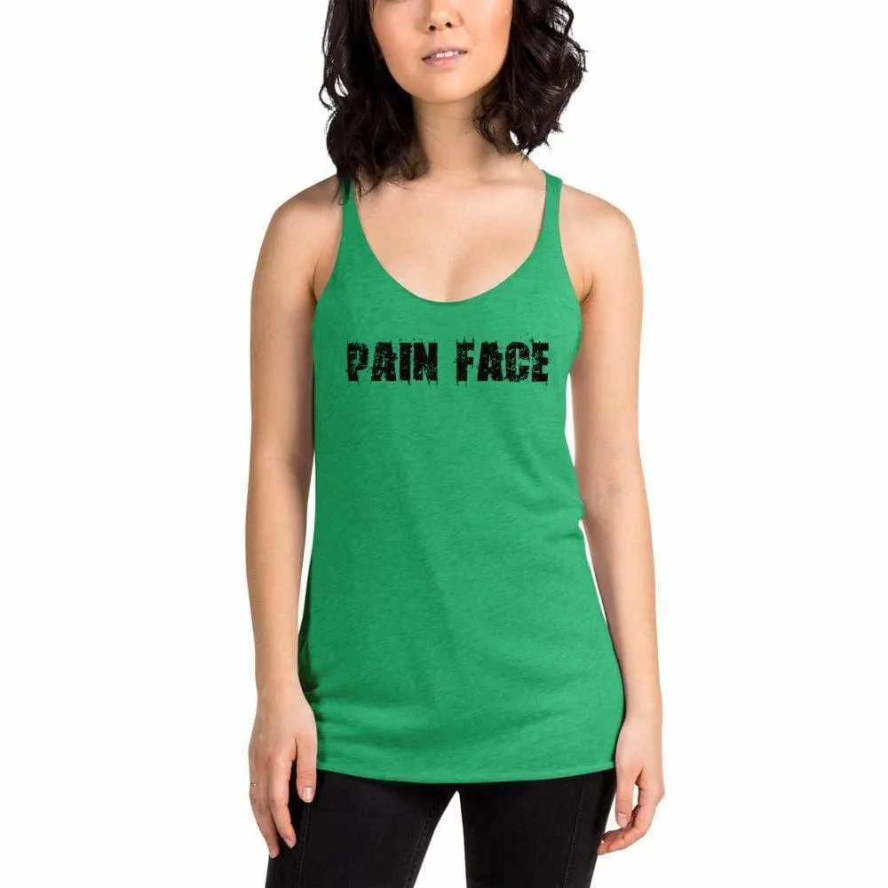 WOD Obsessed Pain Face Women's Racerback Tank